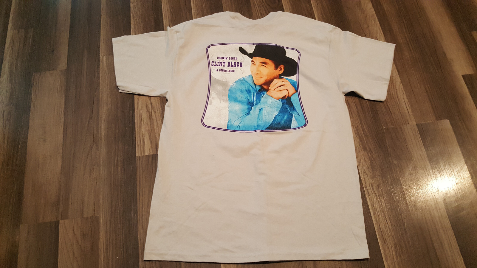 ALTRA T shirt vintage Clint nera ""Drinkin' Songs and Other Logic"" da uomo taglia L nuova senza etichette