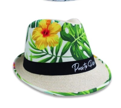 Puerto Rico Design with flowers designs Hat Small Sleeve