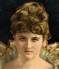 1884 A&P Tea Co. Counter Sign Lovely Actress Mary Anderson 3I