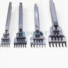 3/4/5/6mm 1/2/4/6 prong Diamond Hole Stitching Handwork Leather Tool White Steel
