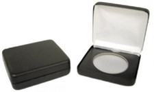 Black Leatherette Steel Box For I Size Airtite Coin Capsule Storage Display GIFT