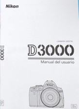 Nikon D3000 User Guide Instruction Operator Manual Spanish Original Photographer