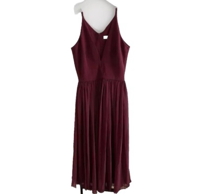 DRESS the POPULATION Size M Burgundy Red Phoebe V-Neck Cocktail Party Dress