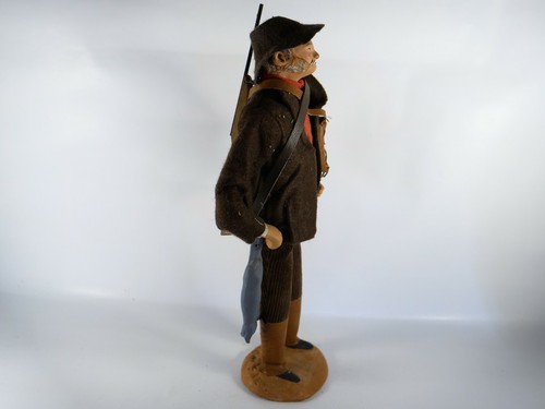 Santon Provence figurine argile grand père chasseur 30 cm ancien - Imagen 9 de 11