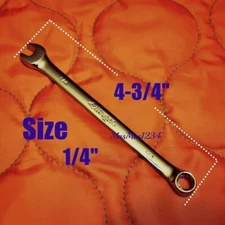 HUSKY Combination Wrench - SAE - 1/4" - Polished Chrome - 12 Point Fast Shipping