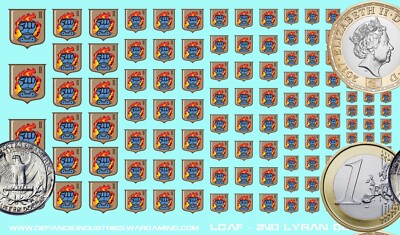 Lyran Commonwealth - 2nd Lyran Guards - Waterslide Decals for Battletech