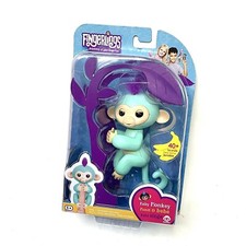 WowWee Fingerlings Fingerling Interactive Baby Monkey Zoe Turquoise 2017 New