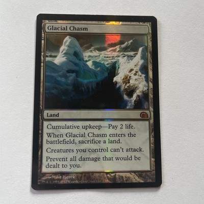 mtg magic glacial chasm FOIL ENGLISH FTV from the vault