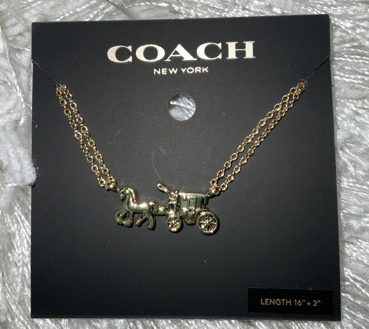 Coach horse and carriage best sale necklace