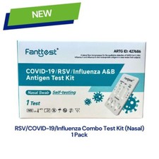 Fanttest Covid-19, RSV, Influenza A&B Antigen Test Kit 1 Test 2026 Expiry Date