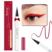 evpct 1Pcs Red Waterproof Colored Eyeliner Liquid Eye Liner Set Long Lasiting...