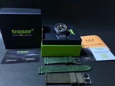 TRASER P59 Essential S Black Quartz Mens Watch Tritium 37mm Date Box Set JP