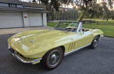 1966 Yellow Chevrolet Corvette   | C2 Corvette Photo 1