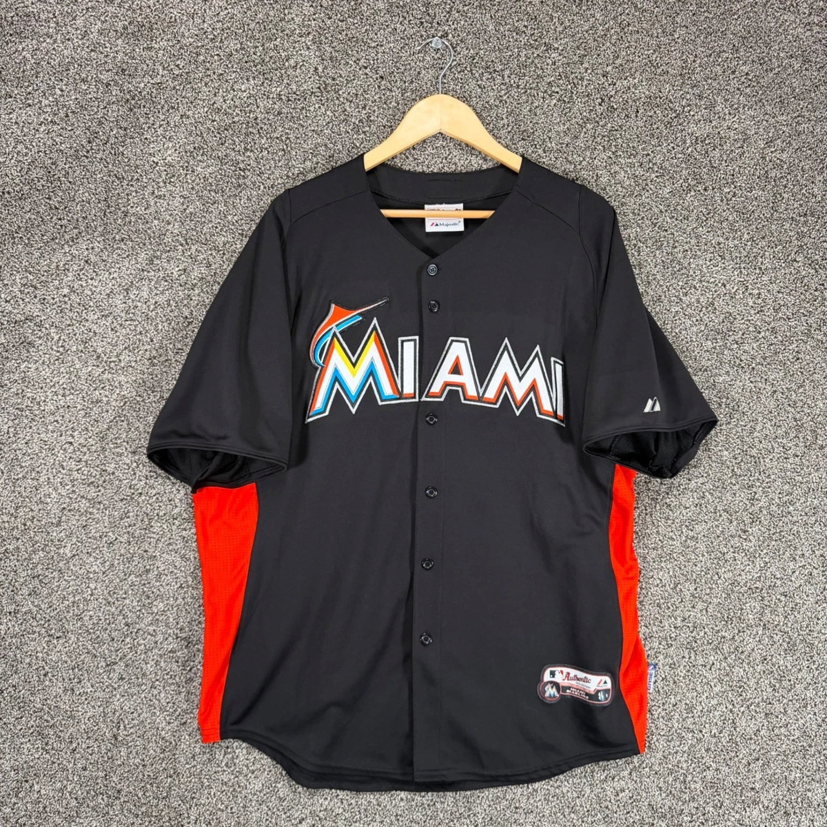 フロリダ マーリンズ ベースボールシャツ Majestic XL マイアミ Majestic Size XL Miami Marlins MLB Fan Apparel & Souvenirs for