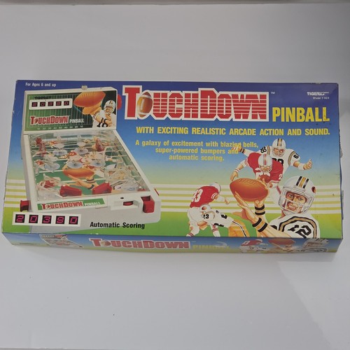 Vtg Tiger Electronic Football Touchdown Tabletop Pinball Game Complete In Box VG