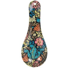 Compton Floral Design Spoon Rest Holder Spatula Utensil Resting Cooking Kitchen