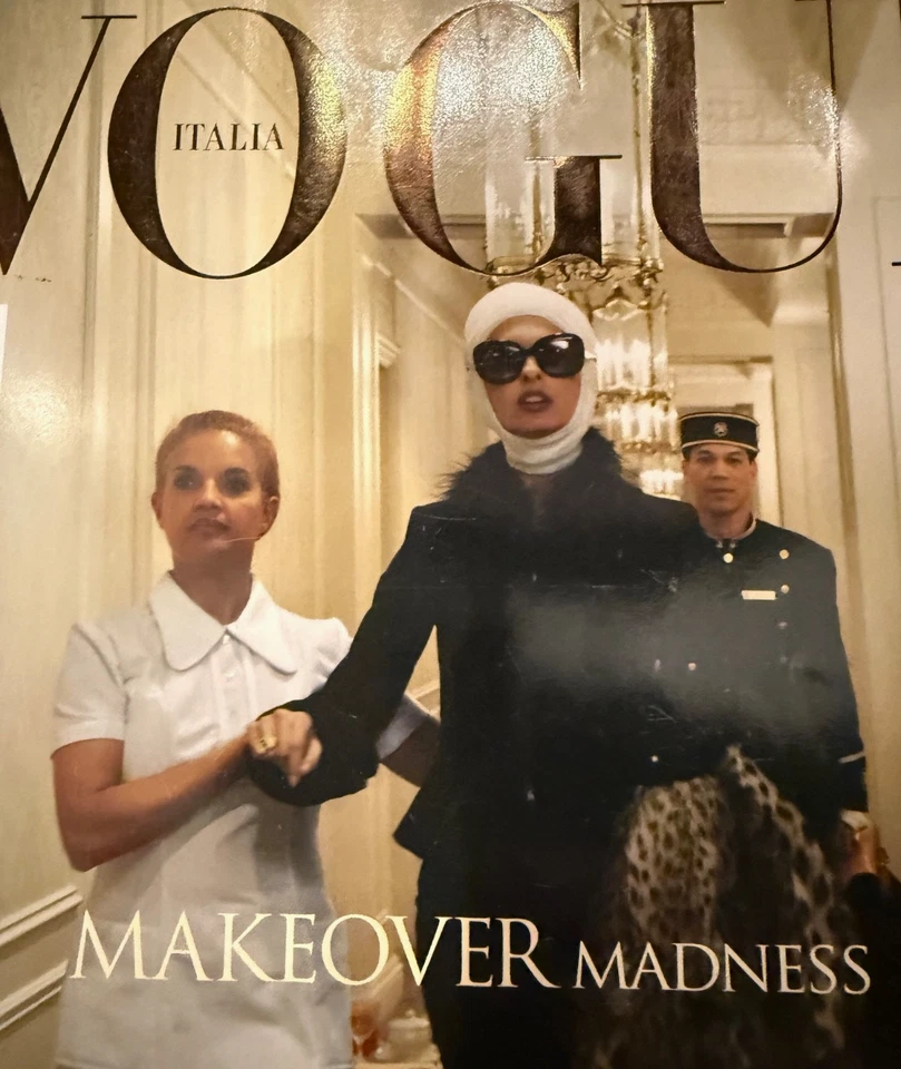 Vogue Italia July 2005 Linda Evangelista Steven Meisel MAKEOVER MADNESS #662 - Image 2 of 4