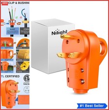 30 Amp RV Plug Replacement 125 Volt Male Handle NEMA TT-30P Heavy Duty Camper