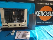 KEROSUN SUNSTREAM  w/FAN (RADIANT 36) KEROSENE HEATER ON WHEELS-PROF RESTORED LN
