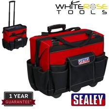 Sealey Tool Storage Bag on Wheels 450mm Heavy-Duty Internal/External Pockets