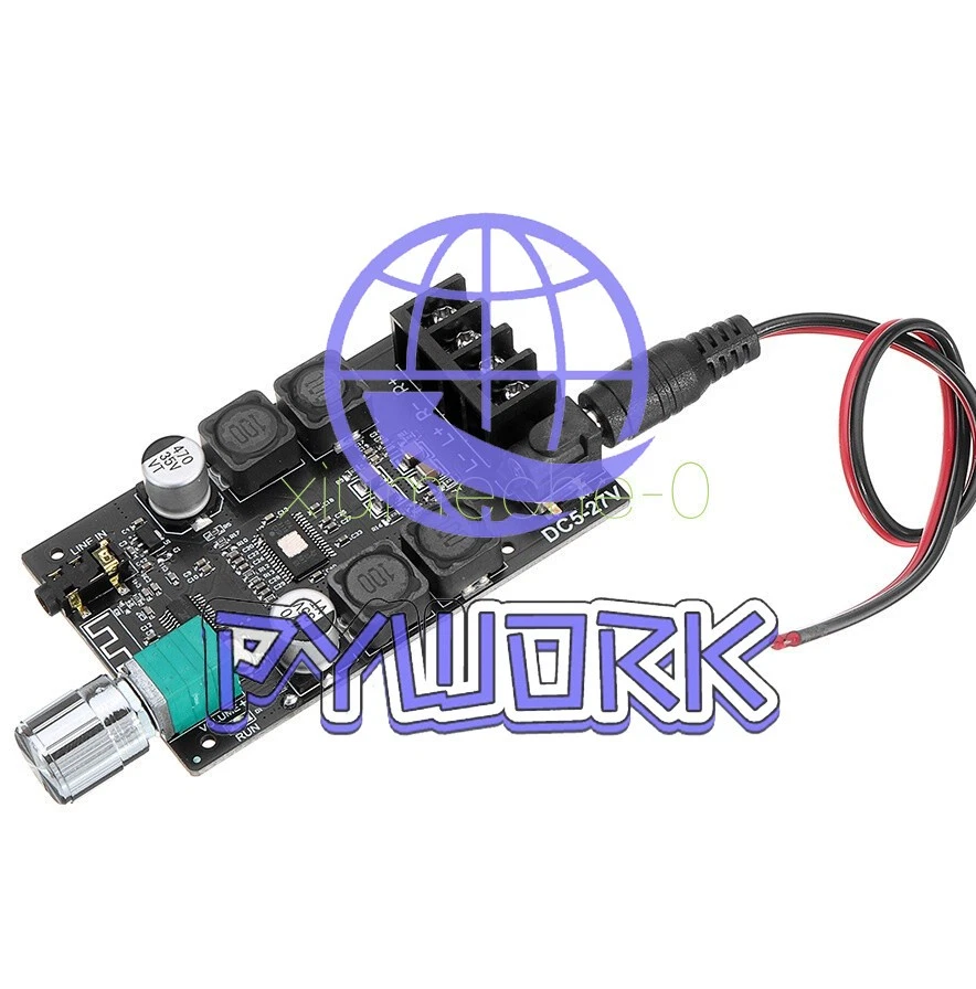 2x50W TPA3116 Bluetooth +AUX HIFI Power with Filter Digital Amplifier Stereo AMP - Image 3 of 4