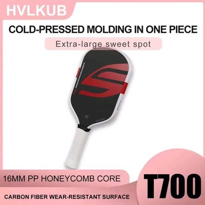 Pro Pickleball Paddle Carbon Fiber Textured Surface Power Spin Control Racket