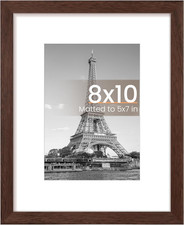 Upsimples 8X10 Picture Frame, Display Pictures 5X7 with Mat or 8 X 10 Without, W