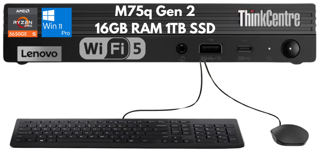 デスクトップパソコン Lenovo Amazon.co.jp: 16GB換装済 R5-5650GE Gen2 【Lenovo】M75q-Tiny ThinkCentre Tiny M75q ミニPC