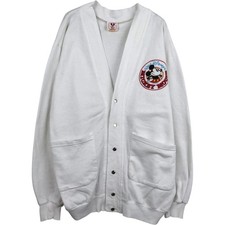 Used Disney Mickey Mouse sweatshirt cardigan made in the USA men's size M eq...
