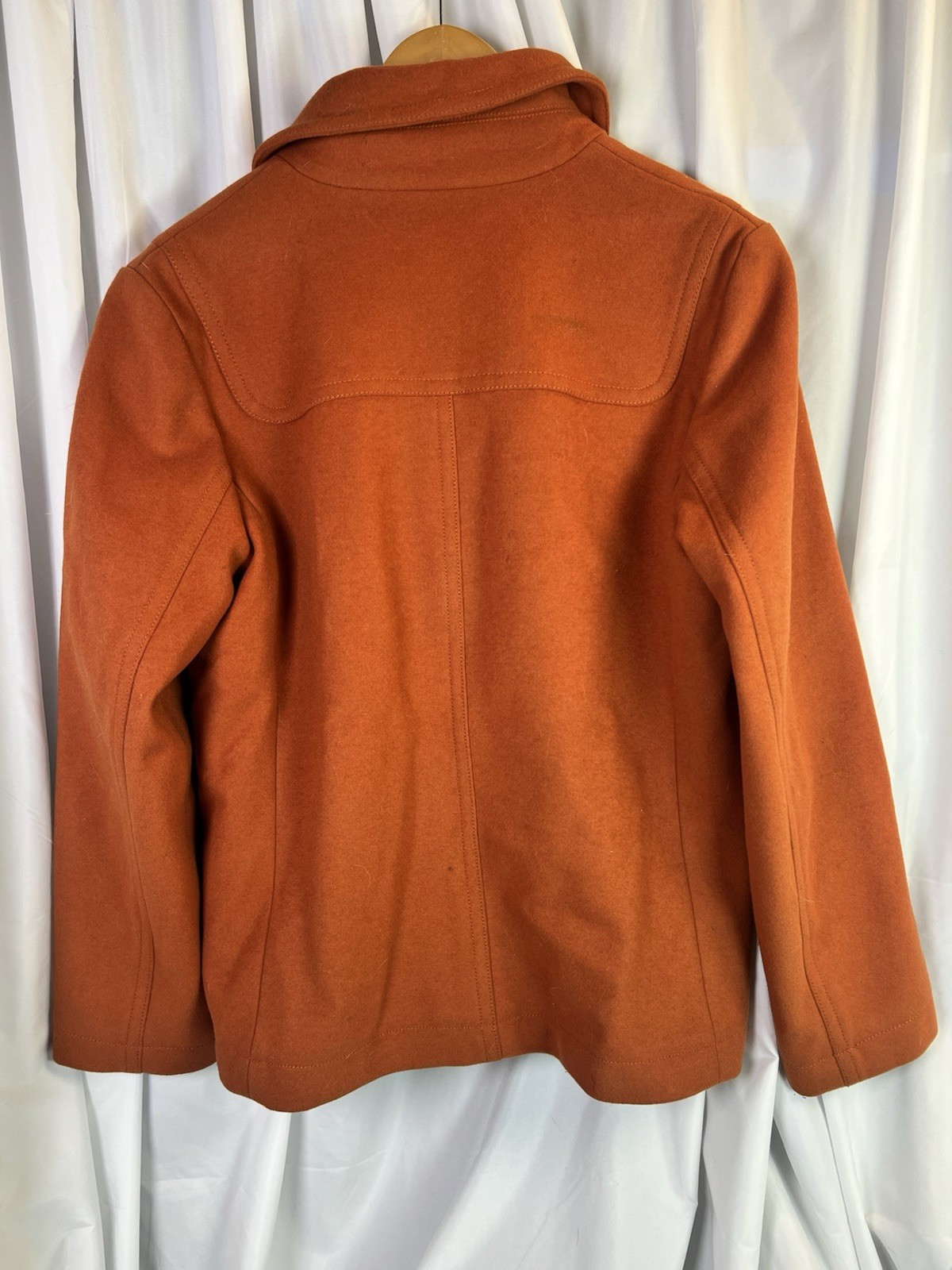 Gap Long Sleeve Zip Orange Jacket Toggle Pea Coat… - image 4