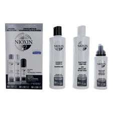 Nioxin 3D Care System Kit 2 - For Natural Hair Progressed Thinning Light Mois...