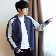 Men's Knitted Cardigan Zipper Sweater