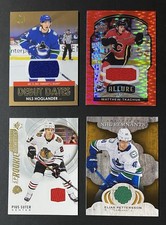 Game Used Jersey Patch Lot Hoglander Tkachuk Suter Pettersson Canucks