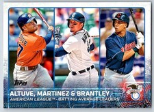 2015 Topps JOSE ALTUVE / VICTOR MARTINEZ / MICHAEL BRANTLEY #2