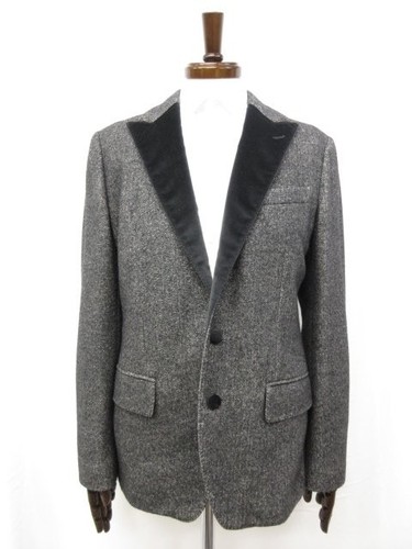 Dolce & Gabbana G2DN7T/Fc7Aj Walnut Herringbone Tuxedo Jacket Used