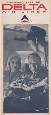 Delta Air Lines timetable 1967/04/01