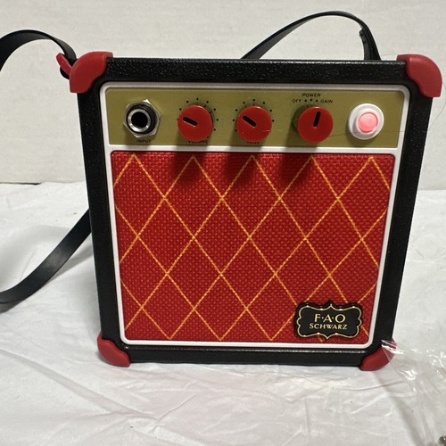 F.A.O. Schwarz Children's Red Electric Guitar w/ AMP, Black Case, Strap, & Acc. - Picture 16 of 21
