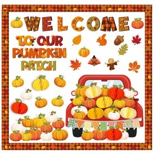 Qilery Fall and Thanksgiving Bulletin Board Decorations 3D Fall Decorations C...