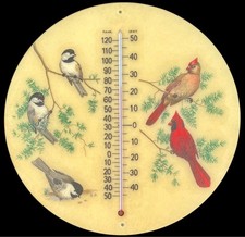 Vintage BACOVA GUILD Garden Thermometer Cardi...