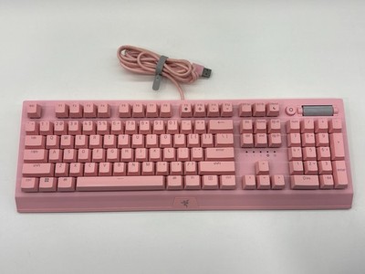 Razer BlackWidow V3 Quartz Pink RGB Mechanical Keyboard Green Switch RZ03-0354