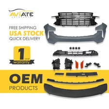 For Chevy Tahoe&Suburban RST 2021-2024 Front Bumper Cover Grille Set Assembly
