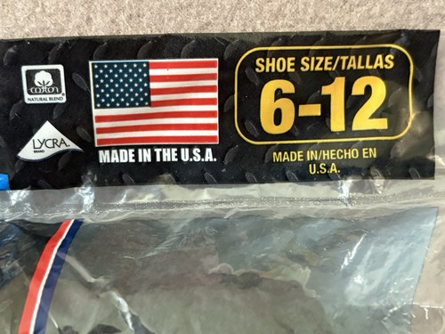NEW Old Stock 6 PAIR PACK MENS FRUIT OF THE LOOM COTTON BLEND MADE IN USA BLACK - Picture 7 of 12