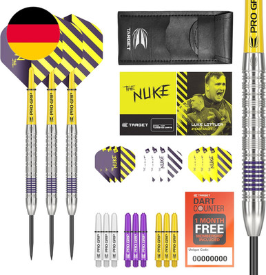 Target Darts Luke Littler 80% Tungsten Steel Tip Darts Set, 21G/22G/23G | Profes