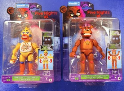 Five Nights At Freddy's Walmart Exclusive Rockstar Freddy & Chica Action Figures