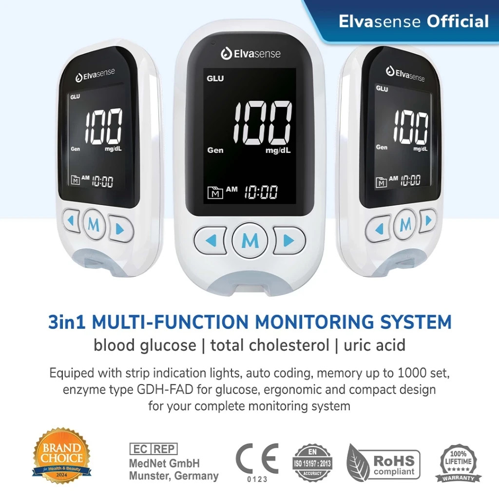 3 in 1 Cholesterol Test Meter Kit Cholesterol Meter Glucose Uric Acid ...