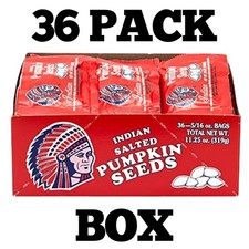 Indian Salted Pumpkin Seeds 36 Pack Box - Bulk Pumpkin Seeds - Nostalgic