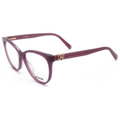 Love Moschino Women's Cat-Eye 55mm Eyeglasses Frames Plum MOL521/SAM-0T7