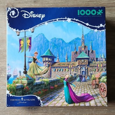 Ceaco Disney Thomas Kinkade Frozen Celebration in Arendalle 1000 PC Puzzle