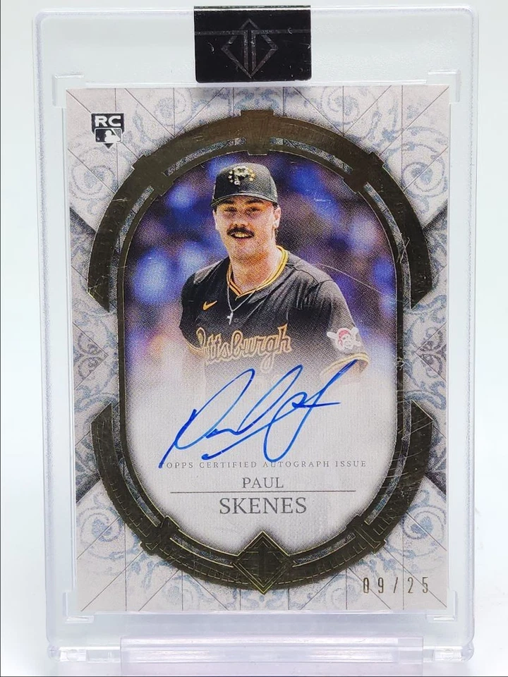 PAUL SKENES 2024 TOPPS TRANSCENDENT ROOKIE AUTOGRAPH PIRATES RC AUTO /25 Q5876