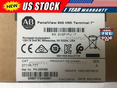 Allen-Bradley 2711R-T7T PANELVIEW 800 7-INCH HMI TERMINAL AB 2711RT7T Fast Ship